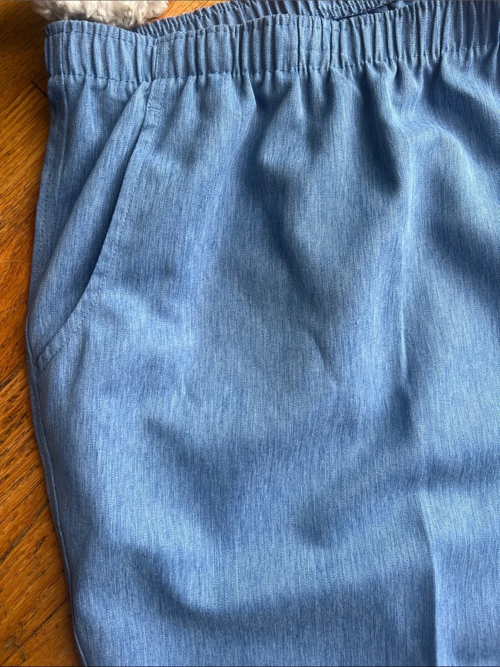 Kim Rogers Blue Elastic Waist Capri Pants